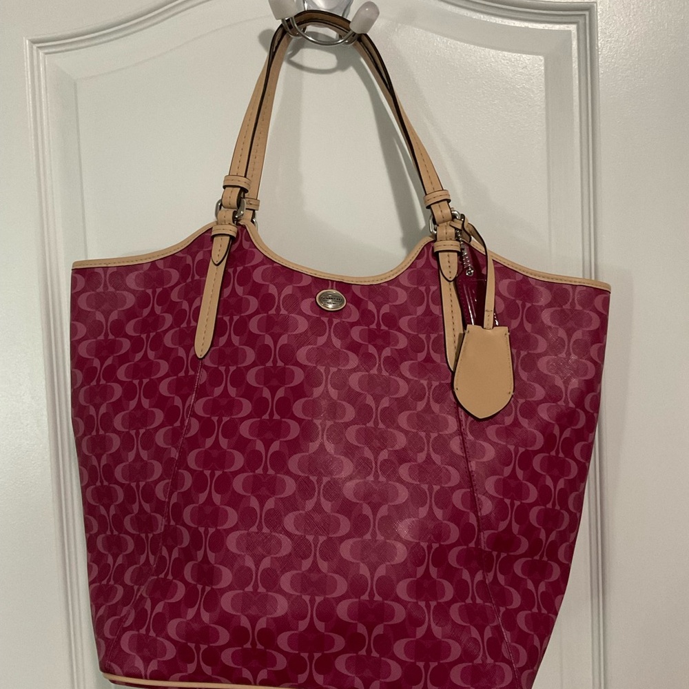 Coach Pink Tote Bag